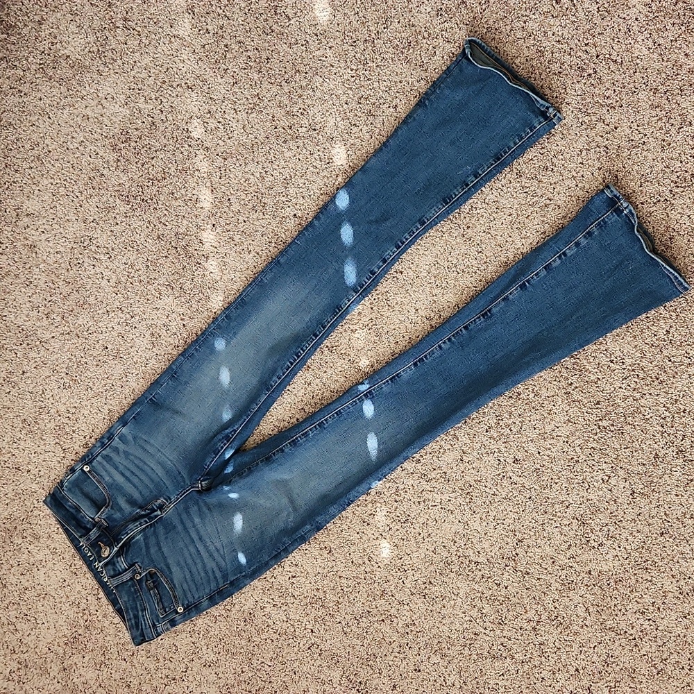 American Eagle High Rise Skinny Kick (bootcut) size 00 Long